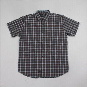 Canyon Guide Outfitter Men Red Blue Plaid Casual Size XLG